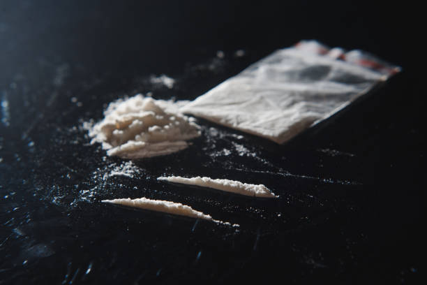 Typical lines of cocaine